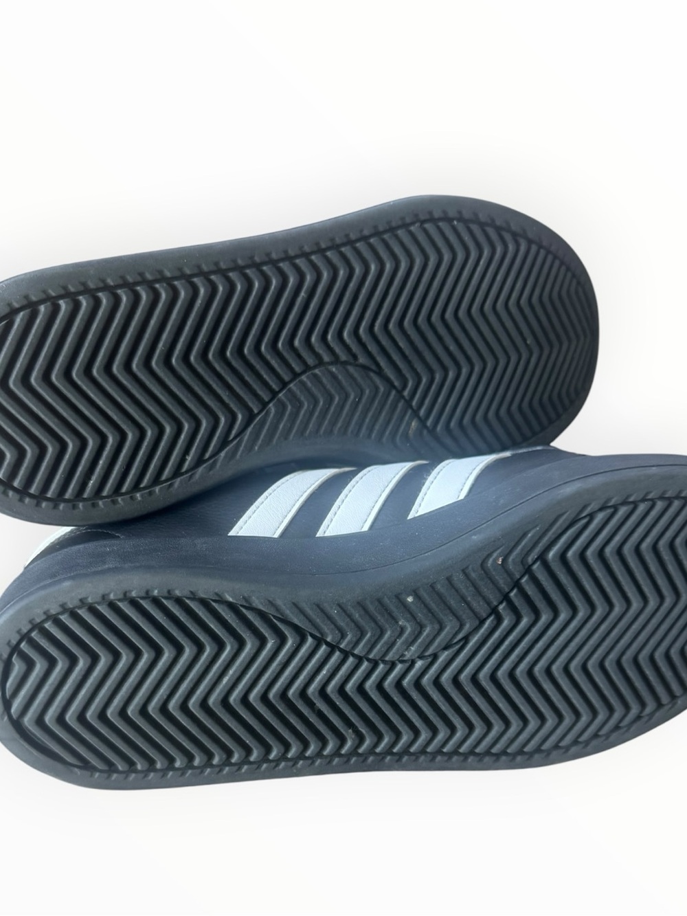 Adidas Grand Court 2.0 Sneakers Black with White Stripes 8.5 - Picture 5 of 7